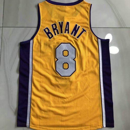 NBA 8 Kobe Bryant Lakers 1999-2000 authentique Maillot jaune